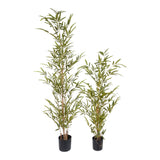 Kopu® Kunstplant Bamboe 120 cm - in zwarte pot - Nepplant