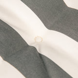 Kopu® Mila Grey 150 cm - Hoogwaardig Bankkussen - Gestreept