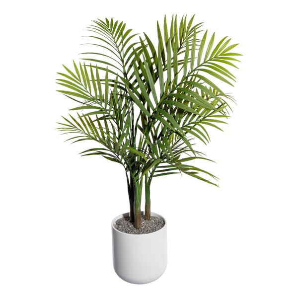 Kopu Kunstplant Bergpalm 65 cm 3 Stammen - In Zwarte Pot - Nepplant