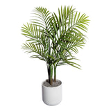 Kopu® Kunstplant Bergpalm 65 cm 3 stammen - in zwarte pot - Nepplant
