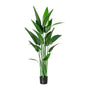 Kopu® Kunstplant Canna 140 cm 20 bladeren - in zwarte pot - Bloemriet