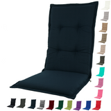 Kopu® Prisma Navy - Comfortabel Tuinkussen met Hoge Rug - Blauw