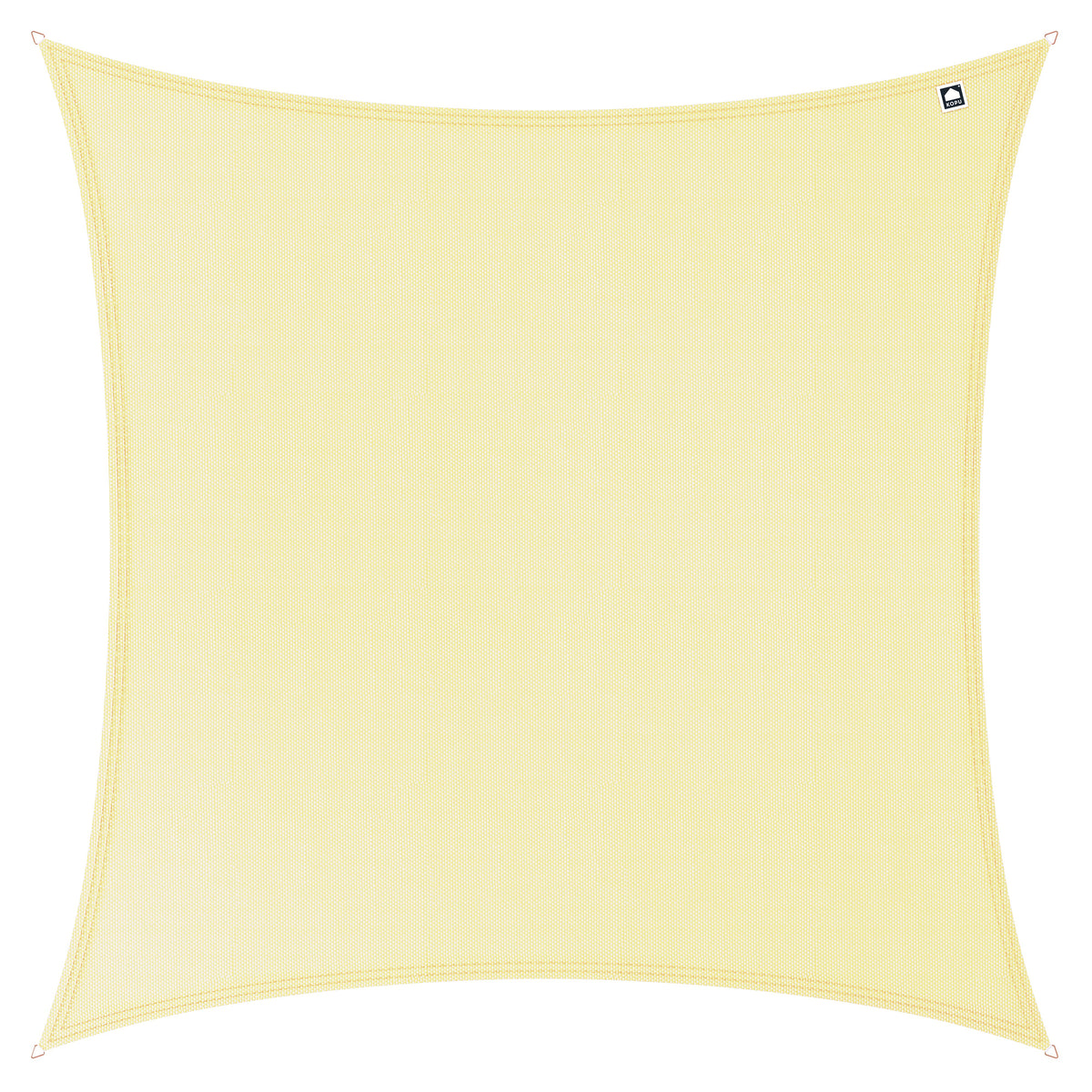 Kopu® Schaduwdoek 4x4m Vierkant Waterdicht 230 gram Zonnedoek - Creme