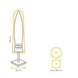 Kopu® Parasolhoes S - voor Staande Parasol 2 tot 3 m Rond - Grijs