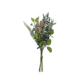 Kopu® Kunstbloemen Distel  Boeket Mix 56cm - Bordeaux