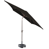 Kopu® Malaga Parasolset Vierkant 200x200 cm met Voet - Zwart