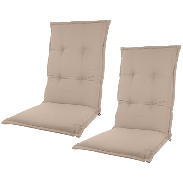 Kopu® Prisma Tan 2 stuks Comfortabel Tuinkussen Hoge Rug