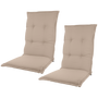 Kopu® Prisma Tan 2 stuks Comfortabel Tuinkussen Hoge Rug