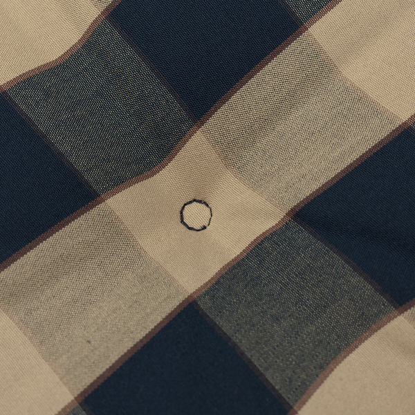 Kopu® Country Blue Lage Rug - Comfortabel Tuinkussen - Blauw