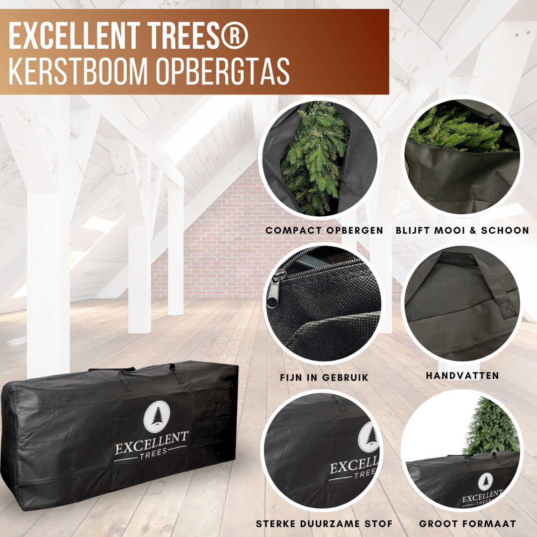 Excellent Trees® Extra sterke Kerstboom Opbergtas - Groot - tas kerstboom - Kerstboomtas XXL