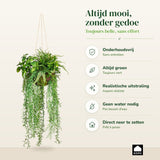 Kopu kunstplant BOL met diverse hangplanten 80 cm - Groen