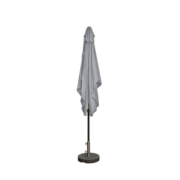 Kopu® Bilbao Parasolset Rechthoekig  150x250 cm met Voet - Lichtgrijs