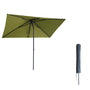 Kopu® Leon Parasol Hoogteverstelbaar 150x250cm met Hoes - Olijfgroen