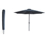 Kopu® Madrid 350 cm Grote Parasol Rond met Beschermhoes - Grijs