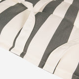 Kopu® Mila Grey 150 cm - Hoogwaardig Bankkussen - Gestreept