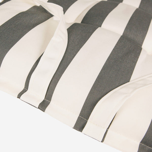 Kopu® Mila Grey 150 cm - Hoogwaardig Bankkussen - Gestreept