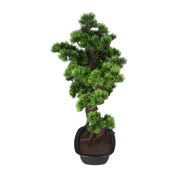 Kopu® Kunstplant Bonsai 65 cm Pijnboom met zwarte Pot - Bonsai boompje