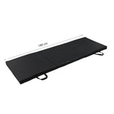 Sportmat Opvouwbaar - Zwart - 180 x 60 x 5 cm - Extra Dik - Opvouwbare Yogamat - Inklapbare Fitnessmat - Vloermat voor Yoga, Meditatie, Sport en Turnen - Turnmat