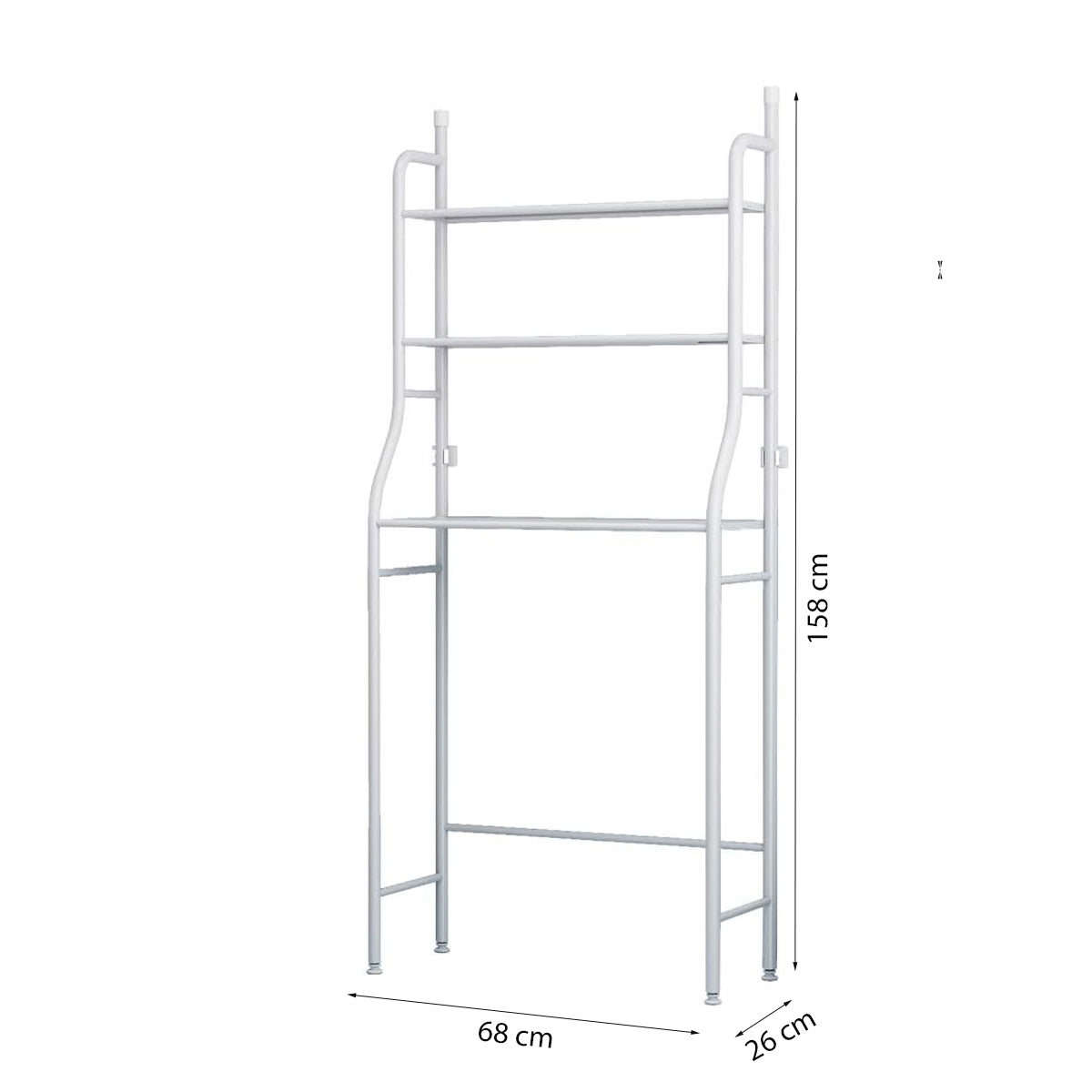 Wasmachine Ombouw - Wit - Universeel - Wasmachine Organizer - Wasmachine Kast