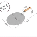 Pizzaschep - Houten Handvat - 30cm Pizzaschep - Pizzaspatel