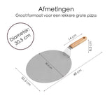 Pizzaschep - Houten Handvat - 30cm Pizzaschep - Pizzaspatel