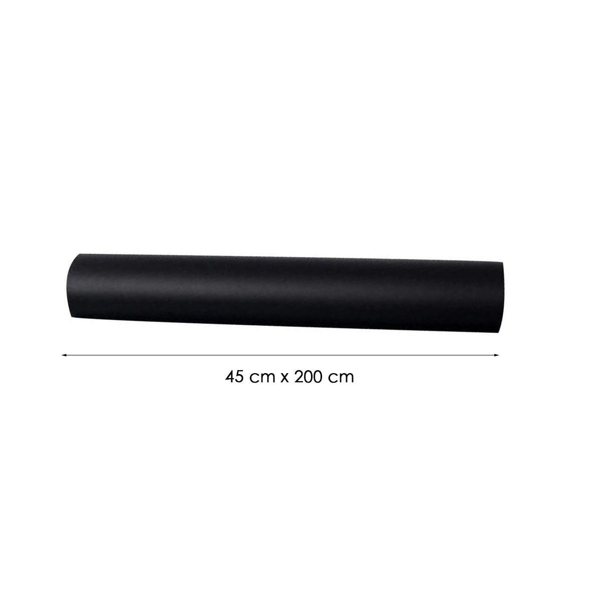 Verduisteringsfolie Zwart 45 x 200 cm - Zelfklevende Raamfolie voor Complete Verduistering - DIY Set