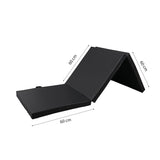 Sportmat Opvouwbaar - Zwart - 180 x 60 x 5 cm - Extra Dik - Opvouwbare Yogamat - Inklapbare Fitnessmat - Vloermat voor Yoga, Meditatie, Sport en Turnen - Turnmat