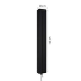 Droogmolen Hoes - Zwart - 165 x 28 cm - Hoes voor Droogmolen - Droogrek Hoes