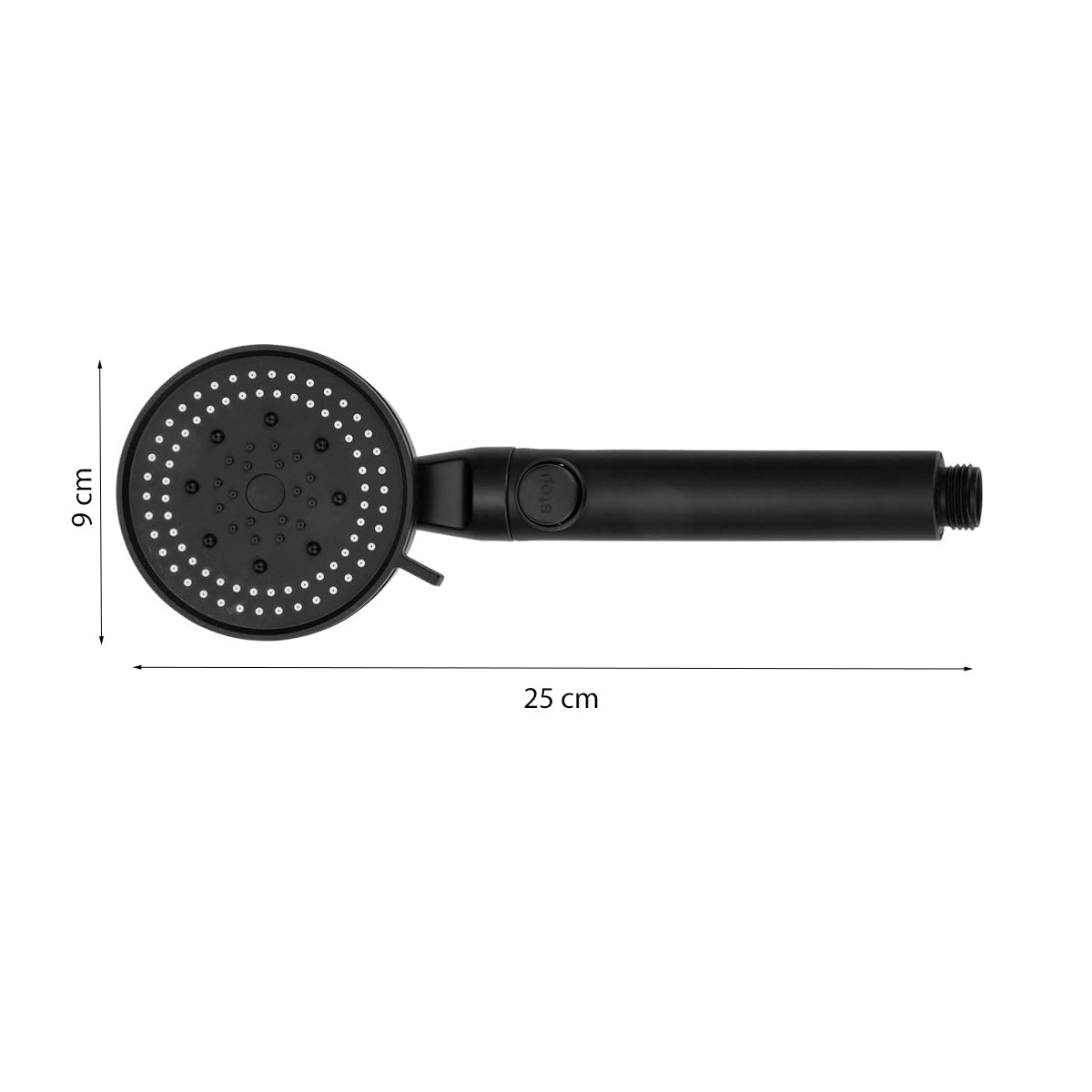 Douchekop Waterbesparend - Zwart - Universeel - 5 Verschillende standen - Waterbesparende Douchekop