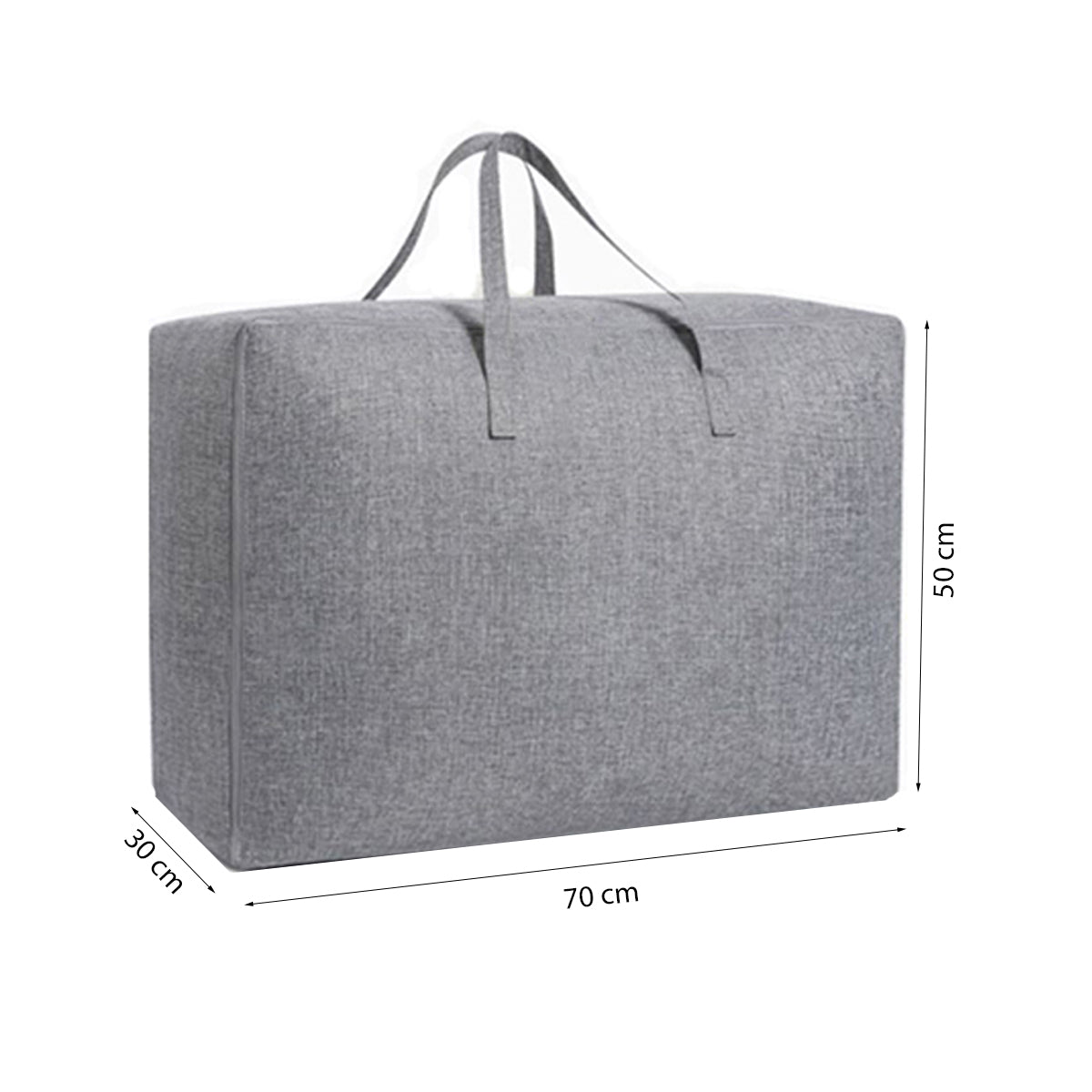 Opbergzak XXL Dekbed - Grijs - 70 x 50 x 30 cm - Opbergtas voor Dekbed en Kleding - Kledingzak XXL
