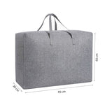 Opbergzak XXL Dekbed - Grijs - 70 x 50 x 30 cm - Opbergtas voor Dekbed en Kleding - Kledingzak XXL
