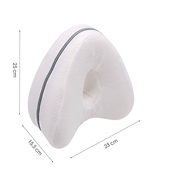 Kniekussen voor in Bed - Wit - Orthopedisch Kniekussen - Beenkussen - Zijslaapkussen - Zijslaap Kussen Voor In Bed - Heupklachten