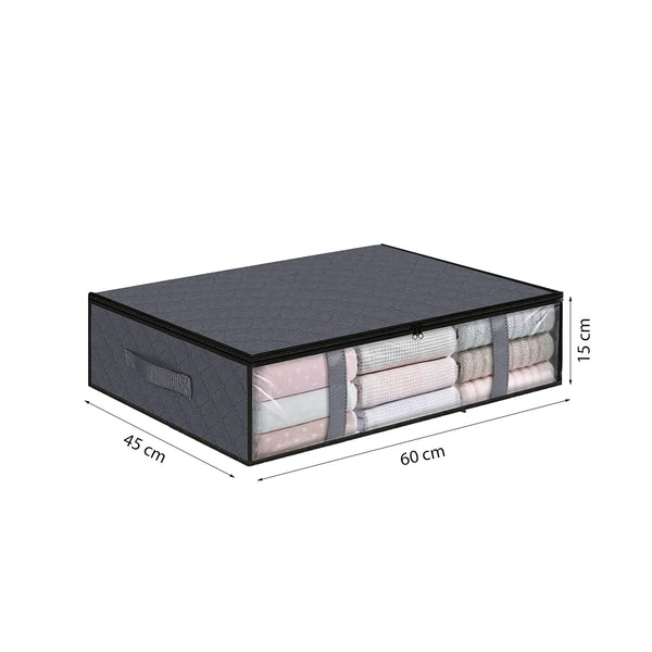 Onderbed opbergtas - 2 stuks - 60x45x15 cm - Kleding of Dekbed opbergen onder het Bed