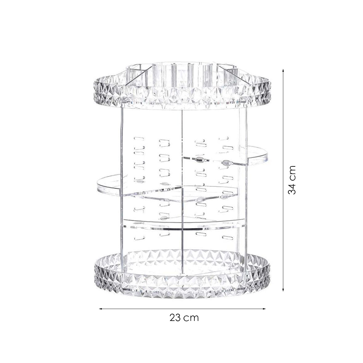 Make-up Organizer - Transparant - 360 Graden Draaibaar - Organiser voor Make-up - Nagellak - Lippenstift - Mascara - Makeup Organizer