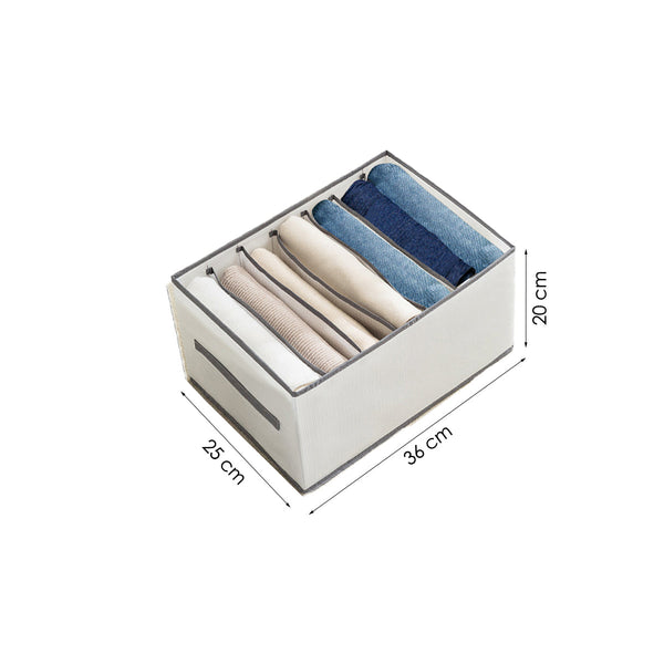 Kleding organizer - 3 stuks - Wit - Opberger voor Broeken, T-shirts, Overhemden en Topjes