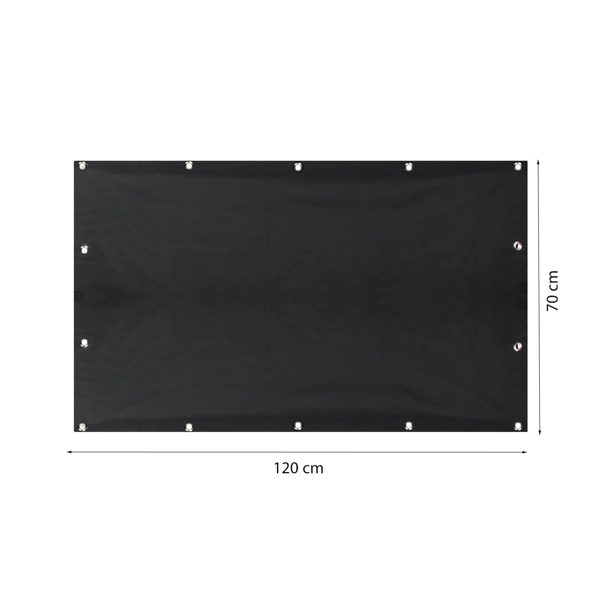 Verduisteringsdoek 120 x 70 cm - 100% Verduistering - Eenvoudige installatie met Zuignappen - Donker Maken - Verduisteringsgordijn