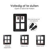 Hondenluik - Afsluitbaar - 4 Standen - 35x28 cm - Zwart