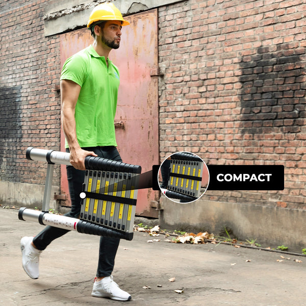 Outbee Telescopische Ladder 2,6 meter - Zilver