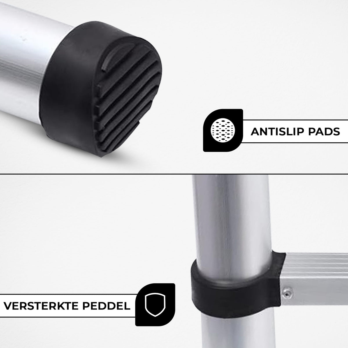 Outbee Telescopische Ladder 2,6 meter - Zilver