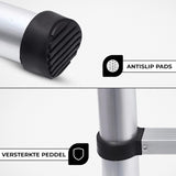 Outbee Telescopische Ladder 2,6 meter - Zilver