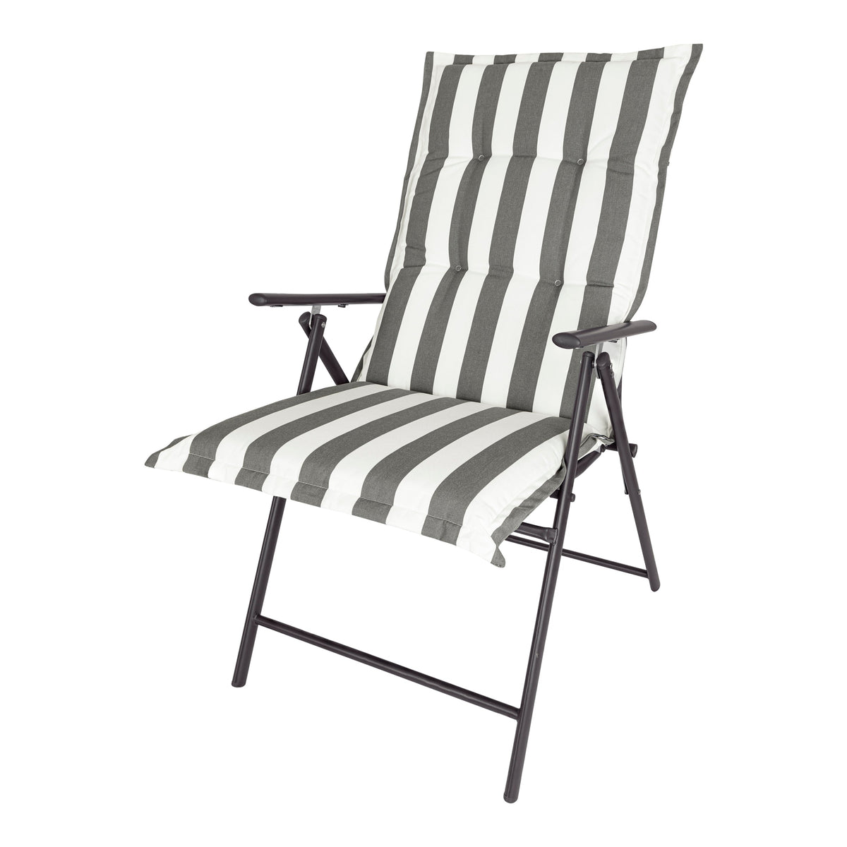 Kopu® Mila Grey - Comfortabel Tuinkussen met Hoge Rug - Grijs