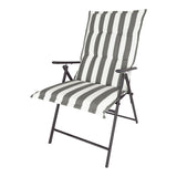 Kopu® Mila Grey - Comfortabel Tuinkussen met Hoge Rug - Grijs