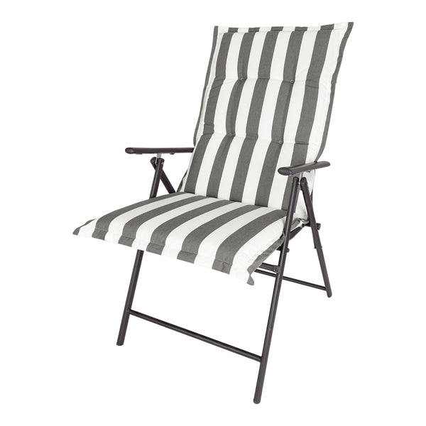 Kopu® Mila Grey - Comfortabel Tuinkussen met Hoge Rug - Grijs