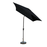 Kopu® Bilbao Parasol Rechthoekig 150x250 cm met Knikarm - Zwart