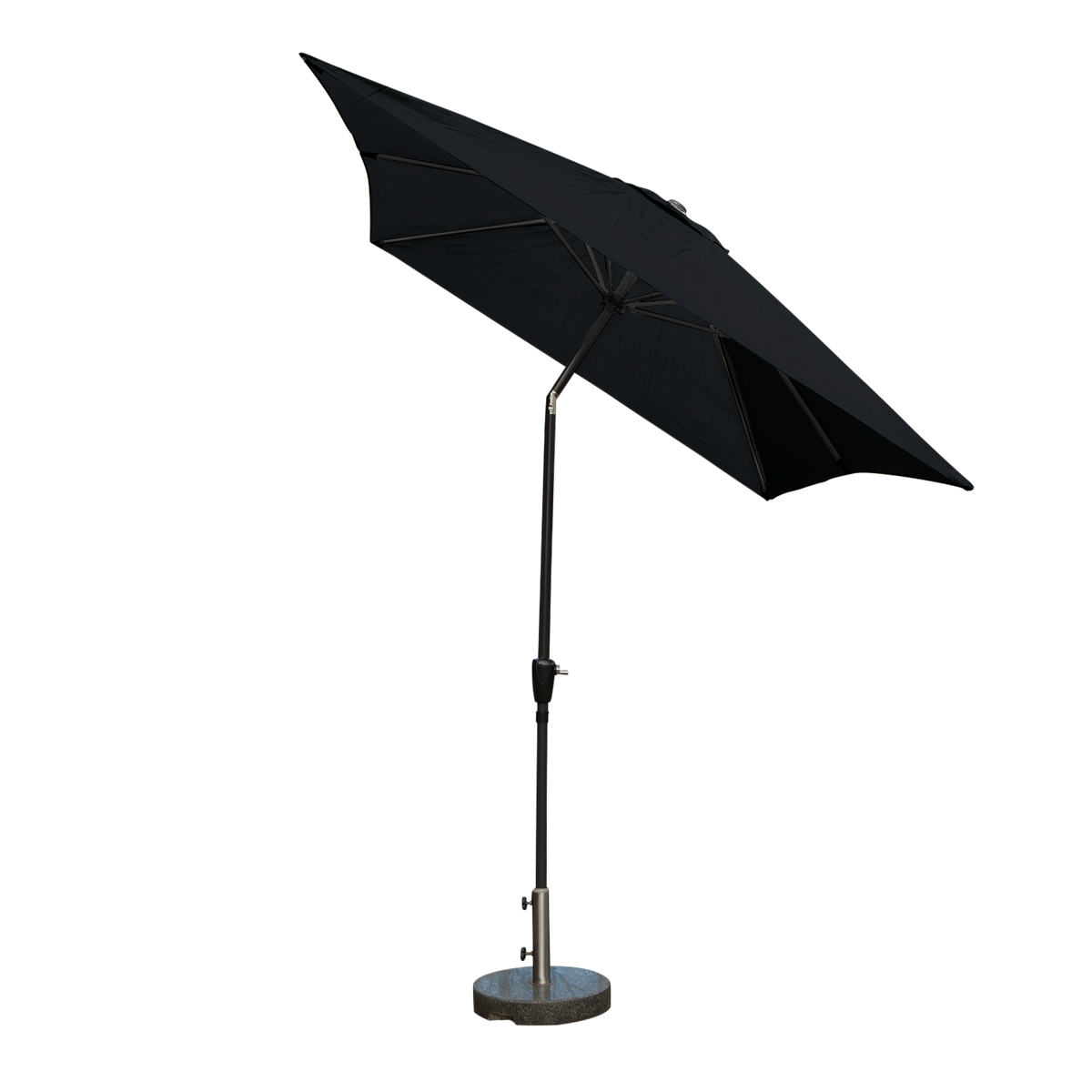 Kopu® Bilbao Parasolset Rechthoekig 150x250 cm met Hoes - Zwart