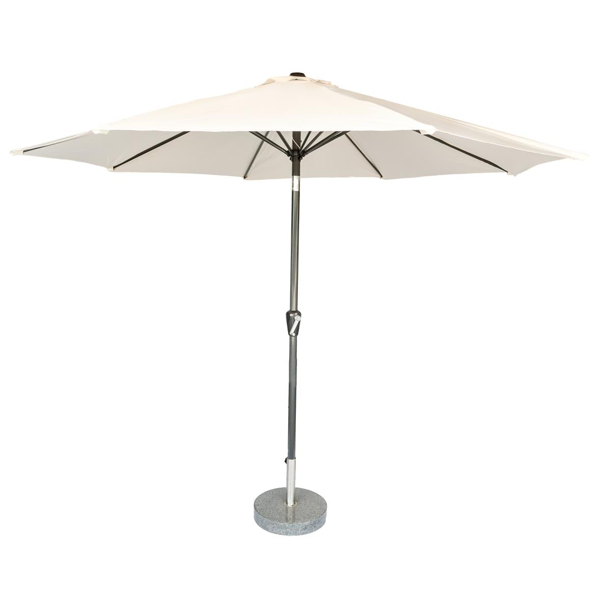 Kopu® ronde stokparasol 300 cm Calma met hoes - Naturel
