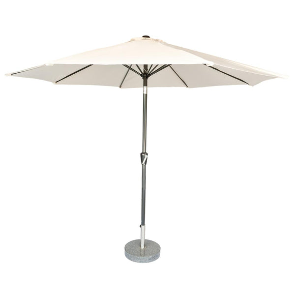 Kopu® ronde stokparasol 300 cm Calma met hoes - Naturel