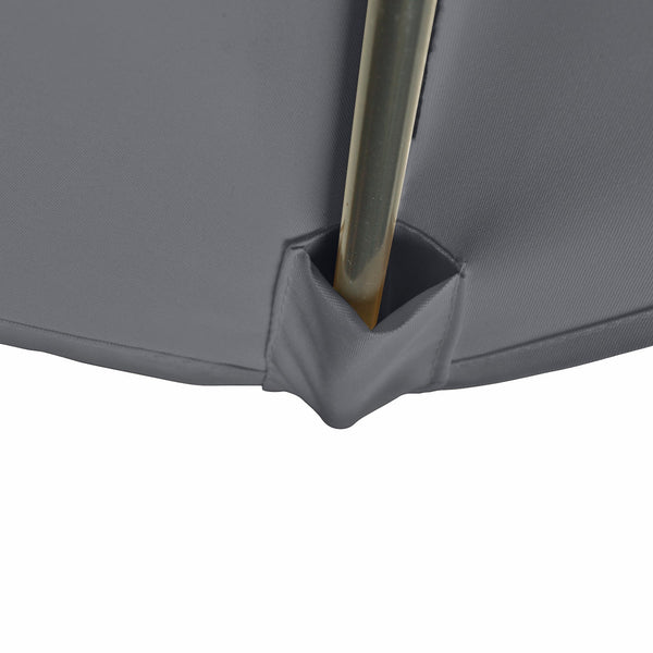 Kopu® Bilbao Rechthoekige Parasol 150x250 cm met Knikarm - Grijs