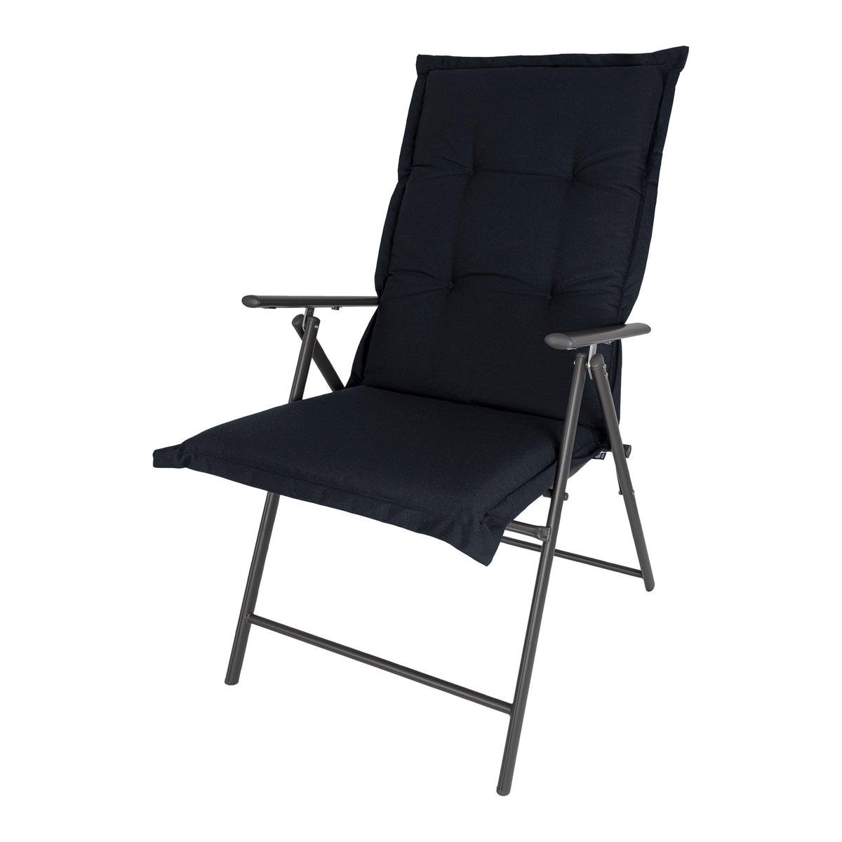 2 stuks Kopu® Prisma Black Hoogwaardig Tuinkussen Hoge Rug - Zwart