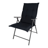 2 stuks Kopu® Prisma Black Hoogwaardig Tuinkussen Hoge Rug - Zwart